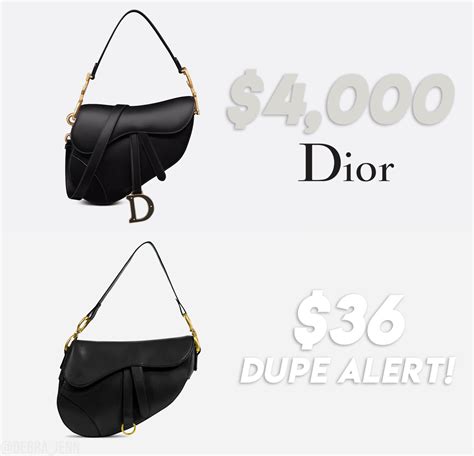 lady dior handbag dupe|christian dior saddle bag dupe.